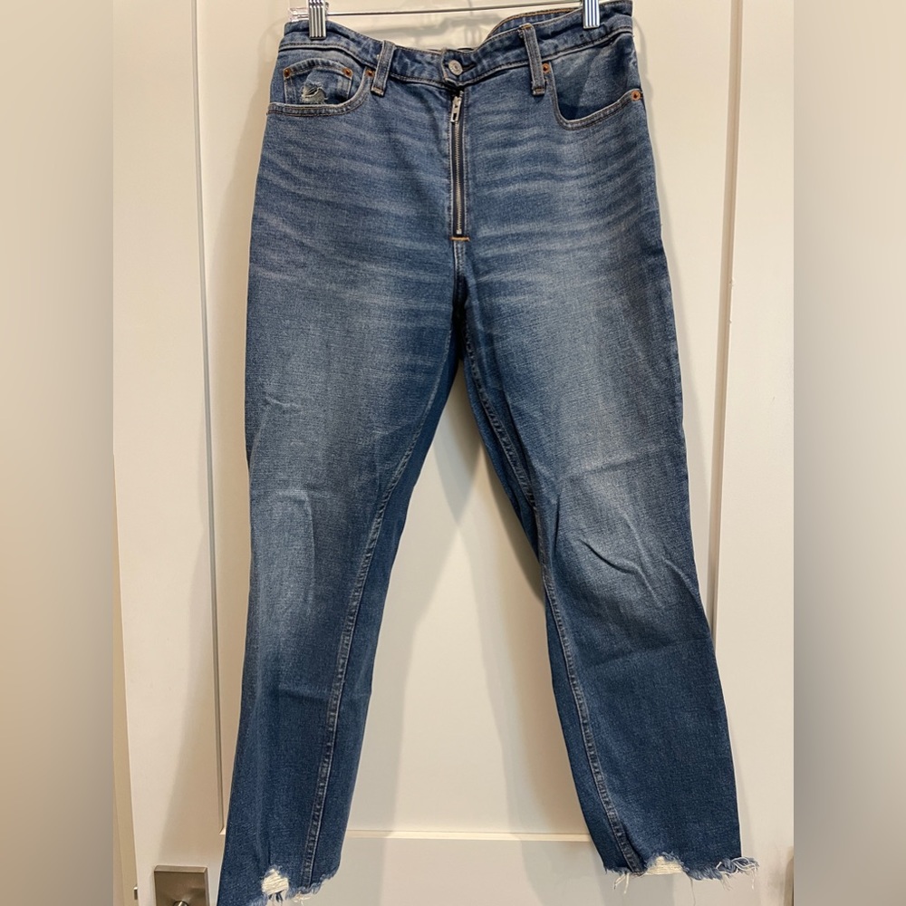 Abercrombie Simone High Rise Slim 30 Dark Wash